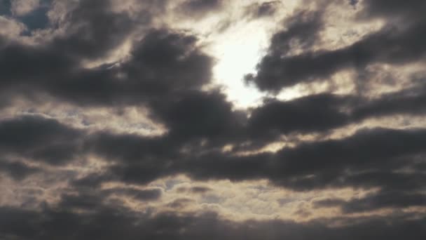 Zeitraffer Stürmischer Wolken — Stockvideo