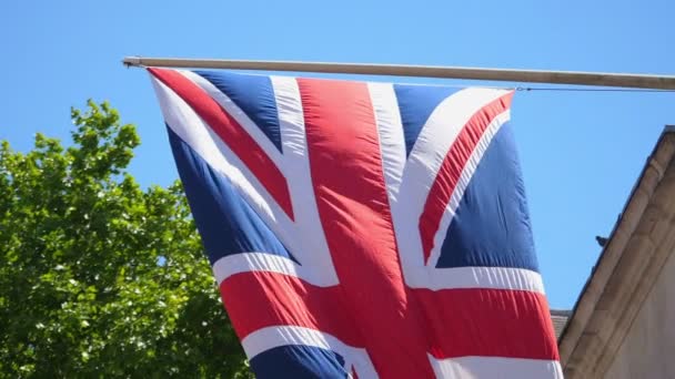 British Flag Slow Motion 180Fps — Stock Video