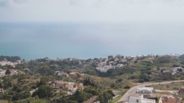 Costa del Sol panorama görüntüsü 4k yavaş çekim 60fps