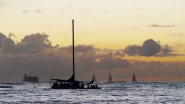 Hawaii 'de inanılmaz günbatımı 4 km yavaş çekim 60fps