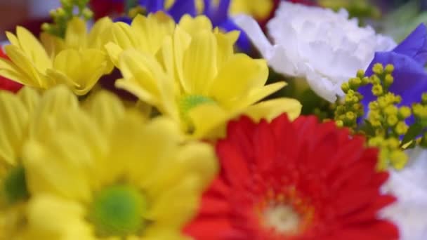 Obrotowe Kwiaty Bukiecie — Wideo stockowe
