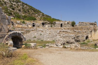 Türkiye 'de Limyra' daki harabeler.