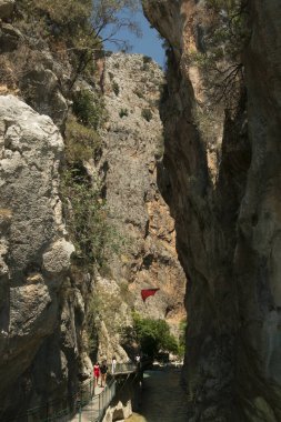 SAKLIKENT, TURKEY - 25 HAZİRAN 2025: Türkiye 'de Saklikent Kanyonu.