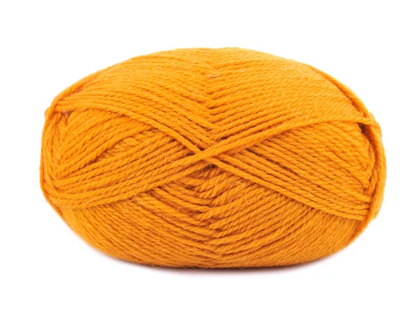 Yellow knitting yarn — Stock Photo, Image