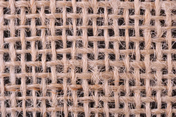 Текстура мешковины крупным планом — стоковое фото