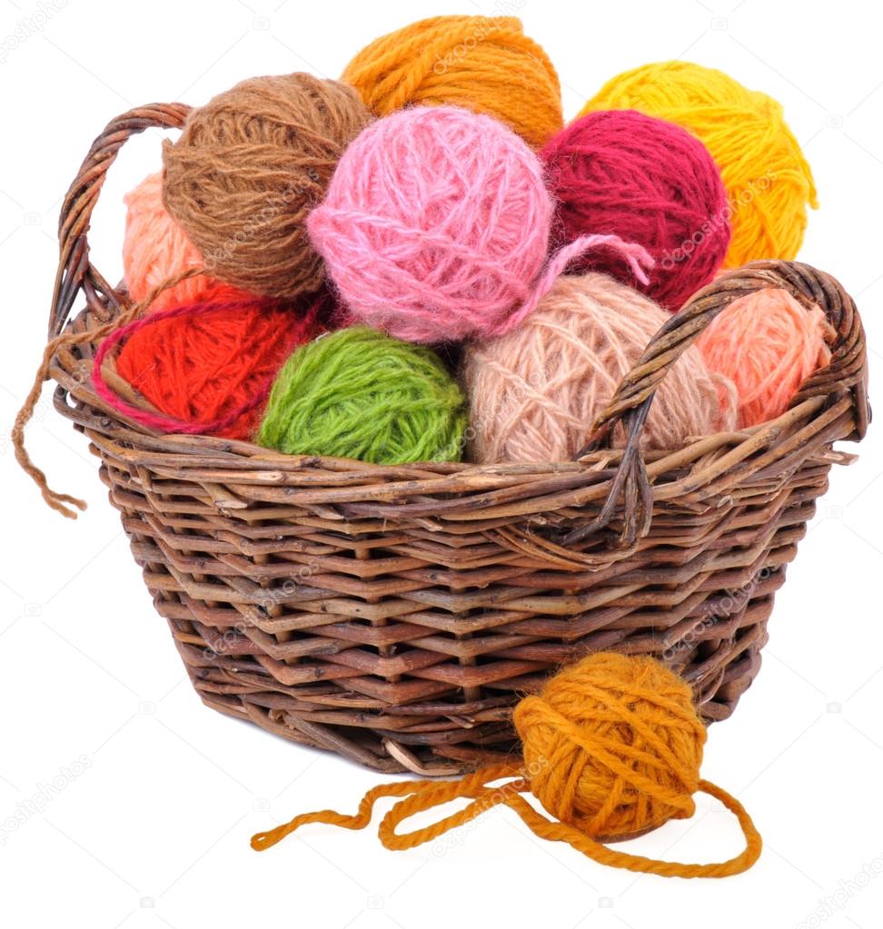 Yarn Balls In The Basket Stock Photo Image By C Shirstudio Yarn Balls In The Basket Stock Photo Image By C Shirstudio