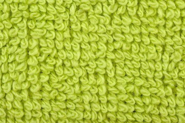 Groene handdoek textuur — Stockfoto