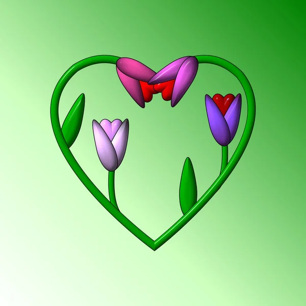 Valentine chocolate heart — Stock Photo, Image