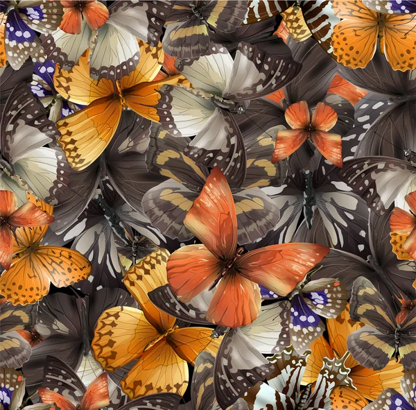 Schmetterling nahtlos 03 — Stockvektor