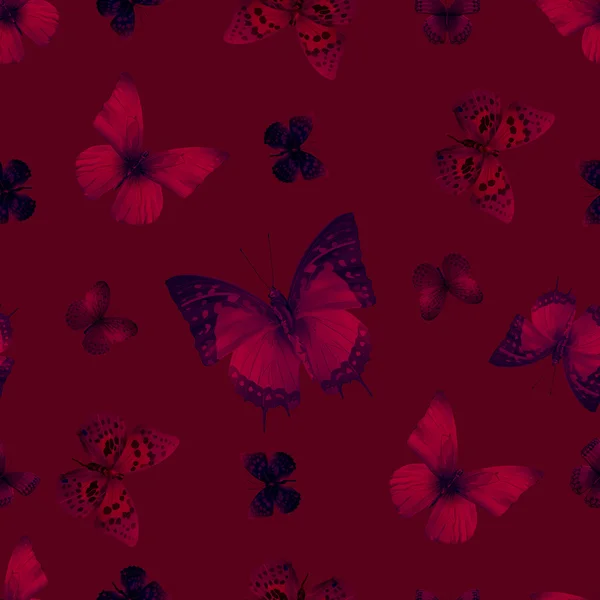 Schmetterling 07 rot — Stockvektor