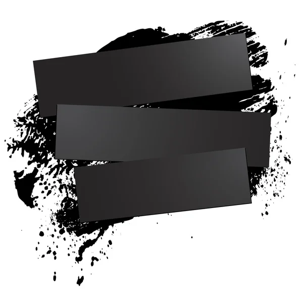 Černá skvrna 06 bílé — Stockový vektor