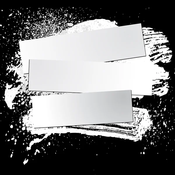 Blot 07 bianco nero — Vettoriale Stock