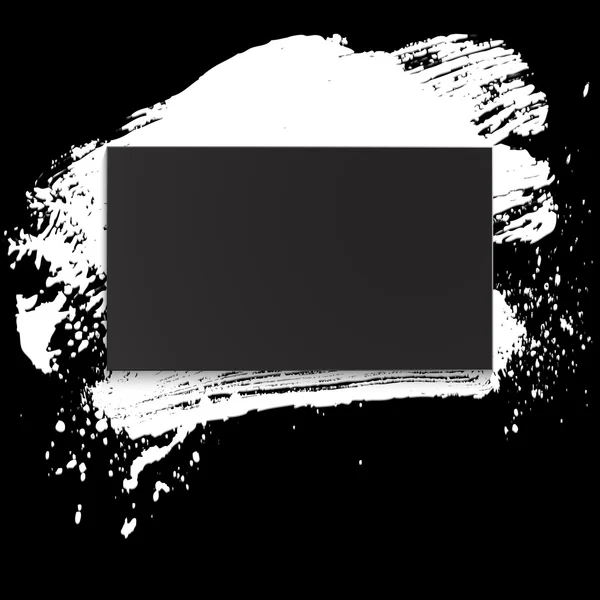 Borstel wit 02 zwart — Stockvector