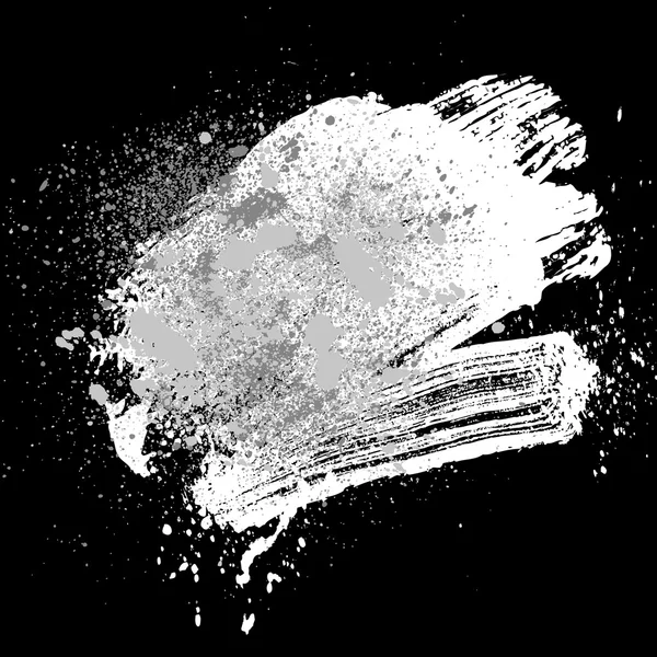 Μαύρο brushstroke λευκό — Διανυσματικό Αρχείο