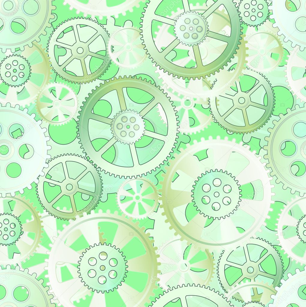 green gears seamless