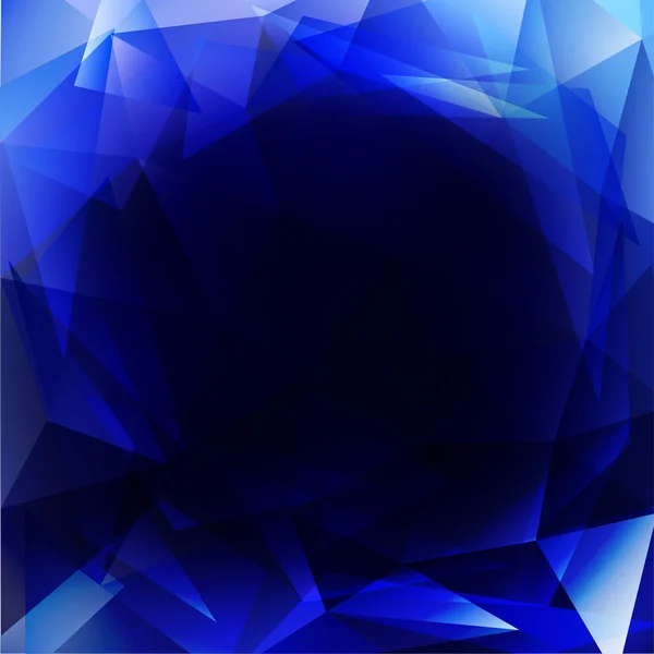 Trojúhelník tmavě modrá — Stockový vektor