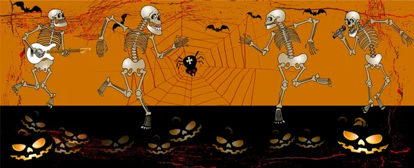 Хэллоуин скелетон2 — стоковый вектор