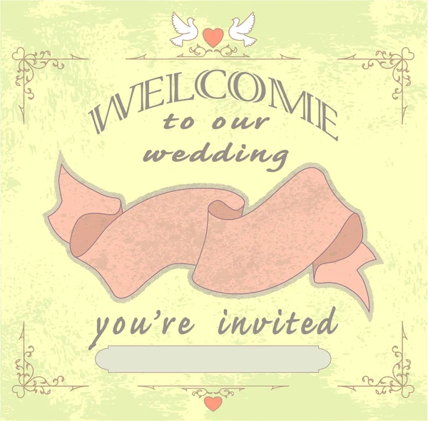 Mariage invité — Image vectorielle