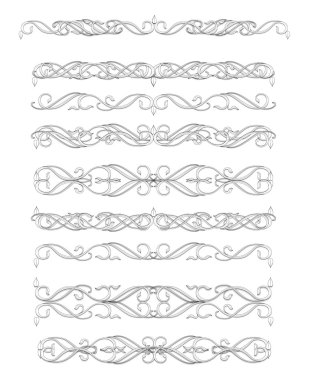 retro süsler kümesi