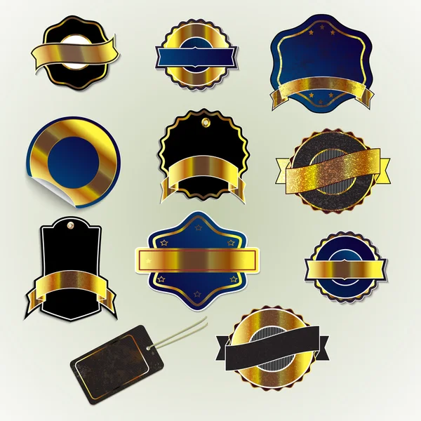 Colección de insignias — Vector de stock