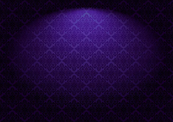 Восточный Винтажный Фон Индо Персидскими Орнаментами Рояльные Обои Темно Фиолетового — стоковый вектор