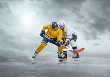 Buz hokeyi oyuncuları eylem
