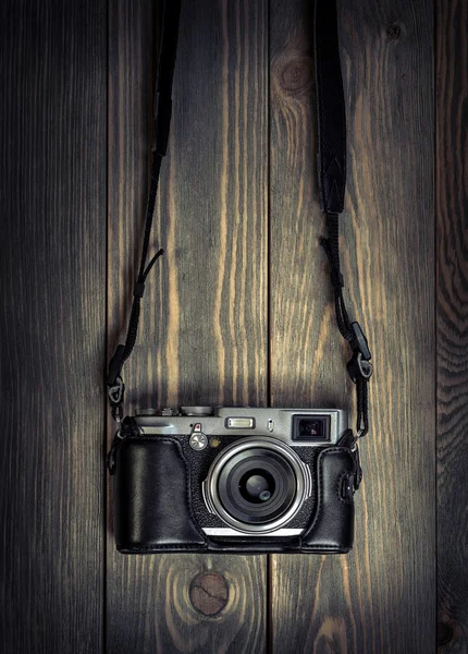 Retro film photo camera — Stock Photo, Image