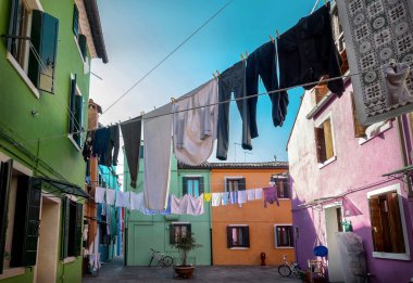 Harika bir manzara Burano Adası