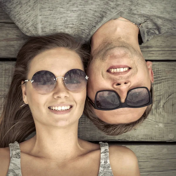 Retrato de casal feliz — Fotografia de Stock