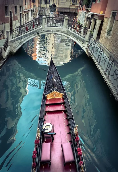 View from the bridge on the gondola — Stock Photo, Image