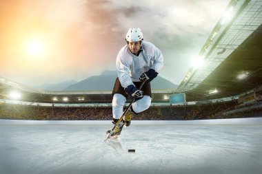 on Ice buz hokeyi oyuncusu