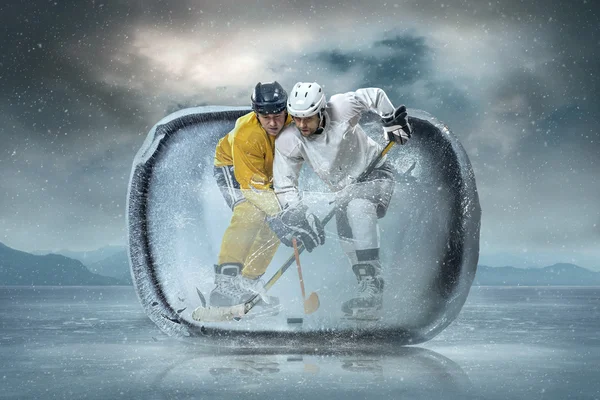 Joueurs de hockey sur glace — Photo