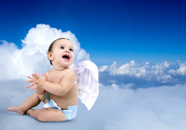 Krásné miminko angel — Stock fotografie