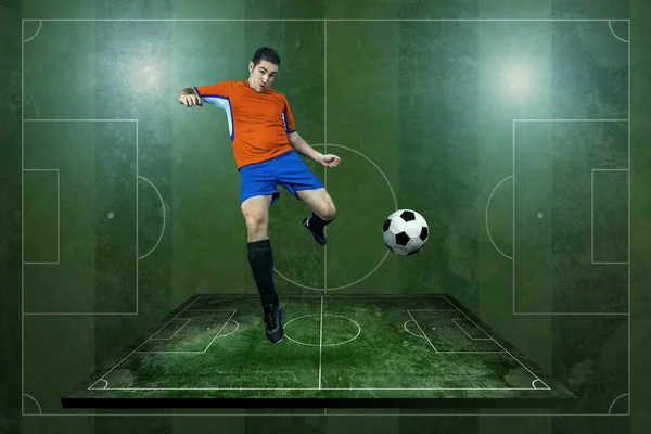 Player in action — Stock Photo, Image