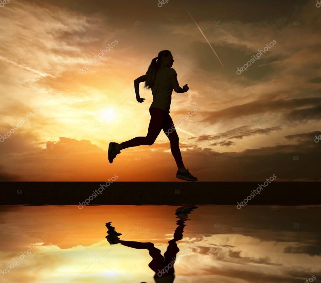 Correr femenino — Foto de stock #54462611 © yuran78