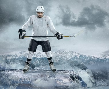 on Ice buz hokeyi oyuncusu