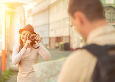 kamera çekim adam kadın