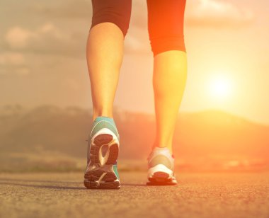 Runner atlet ayak çalışan