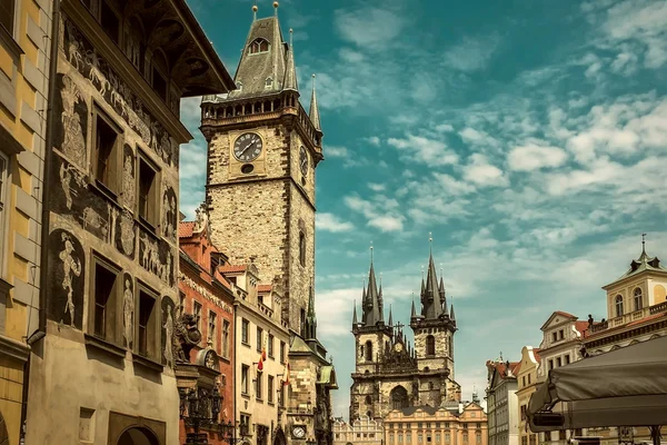 Prague buildings under sunlight — Stock Photo, Image