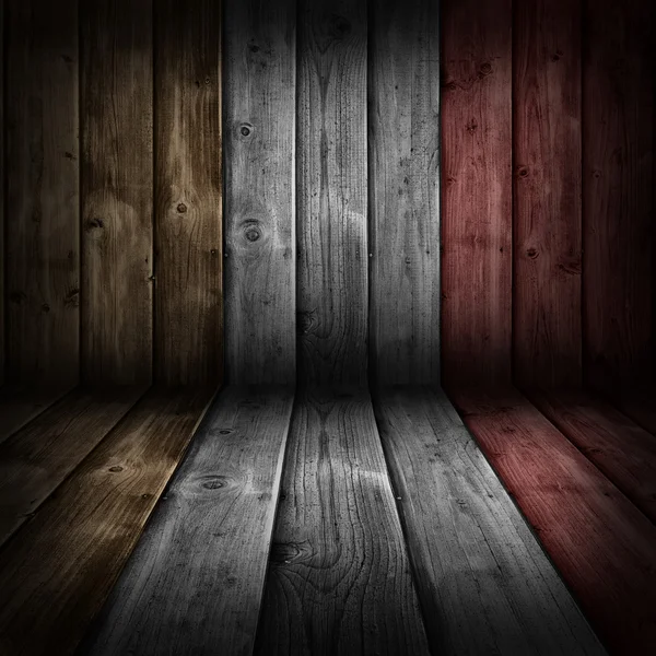 Fondo de madera tricolor — Foto de Stock