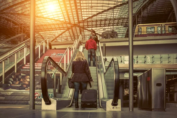 Estância ferroviária principal em Berlim — Fotografia de Stock