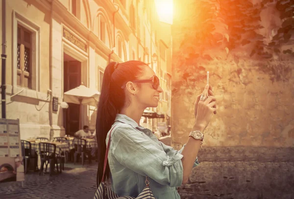 Servizio turistico femminile per telefono a Roma — Foto Stock