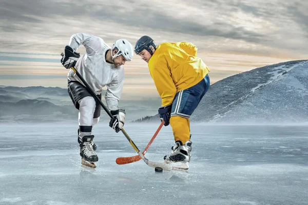 Joueurs de hockey sur glace . — Photo