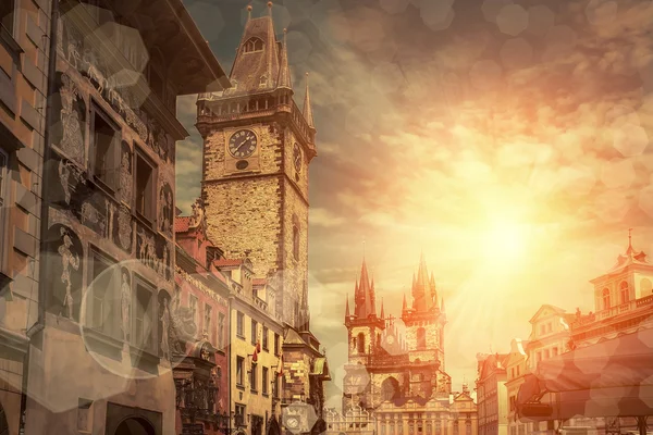 Travel  Prague under sunlight. — Stock Photo, Image