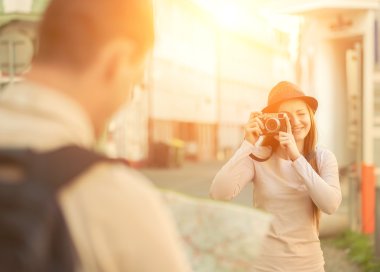 kamera çekim adam kadın
