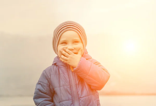 Portrét štěstí dítěte — Stock fotografie