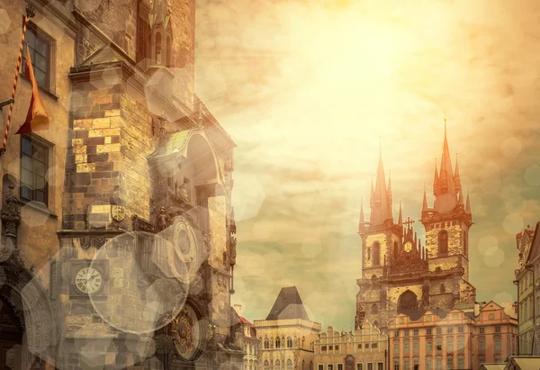 Travel Prague under sunlight. — Stock Photo, Image