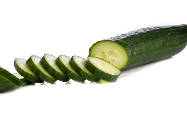 The cut cucumber — Stock Photo, Image