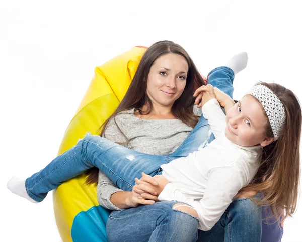 De vrouw met het kind — Stockfoto