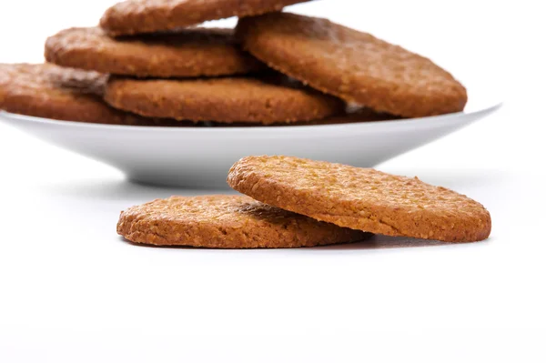 Lezzetli yulaf ezmeli kurabiye — Stok fotoğraf